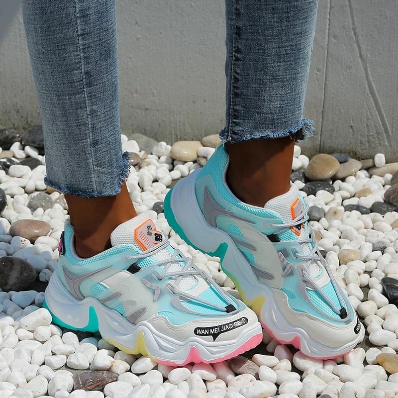 Light blue Platform Sneakers 3-8 - Image 2