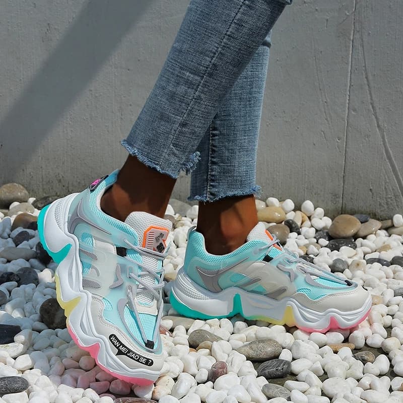 Light blue Platform Sneakers 3-8 - Image 3