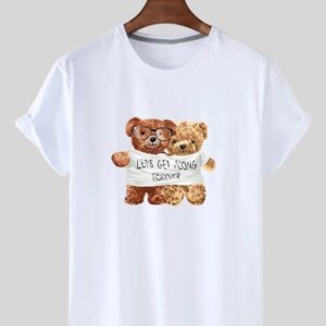 T-shirt print bear S-M