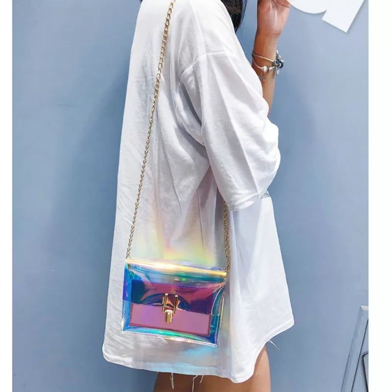Laser Transparent shoulder Fashion Bag - Image 2