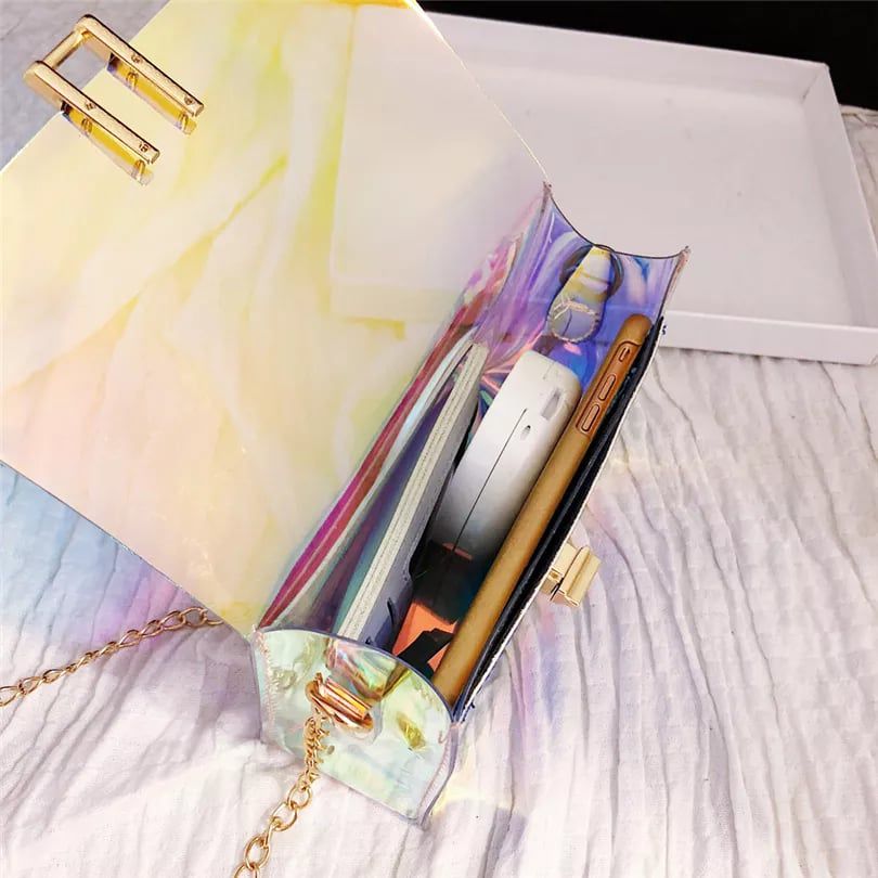 Laser Transparent shoulder Fashion Bag - Image 3