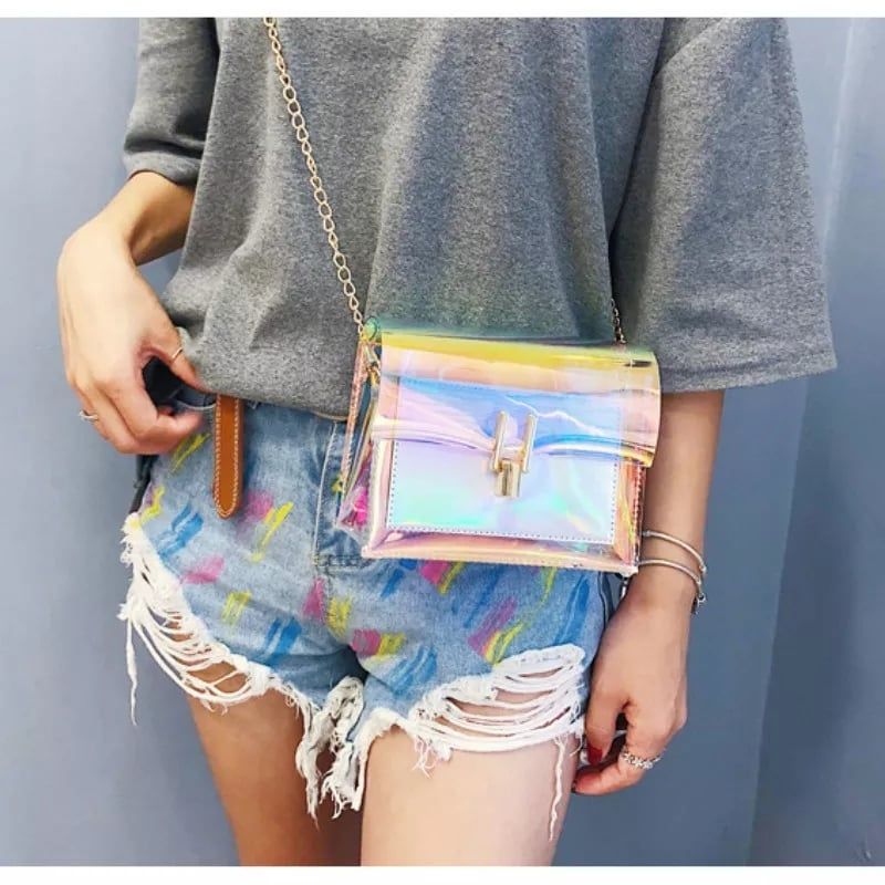 Laser Transparent shoulder Fashion Bag - Image 6