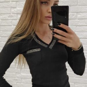 Women's blouse with long sleeves XS-M
