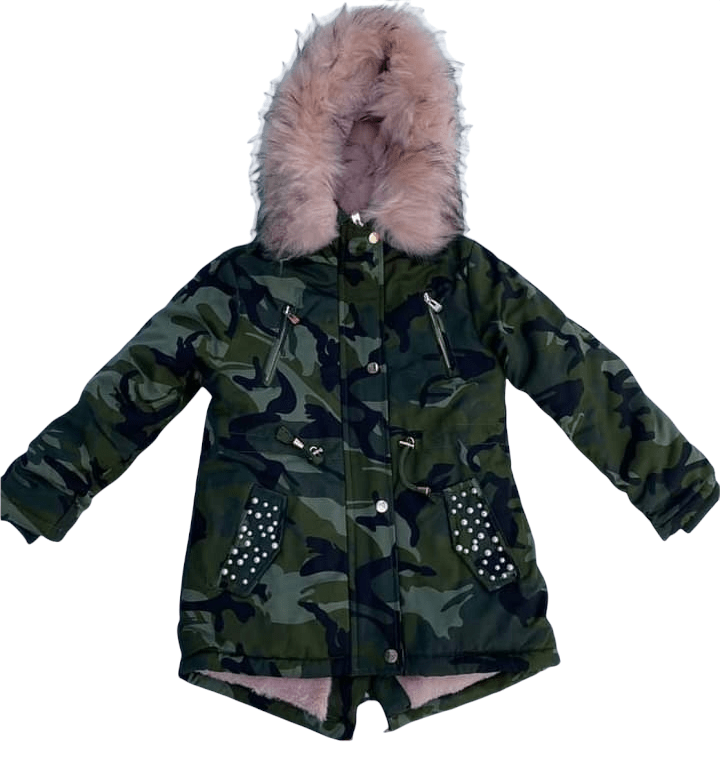 Camouflage kids Print Parka Jacket