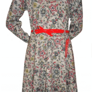 NANCY dress with flowers-long sleeves age 7-13