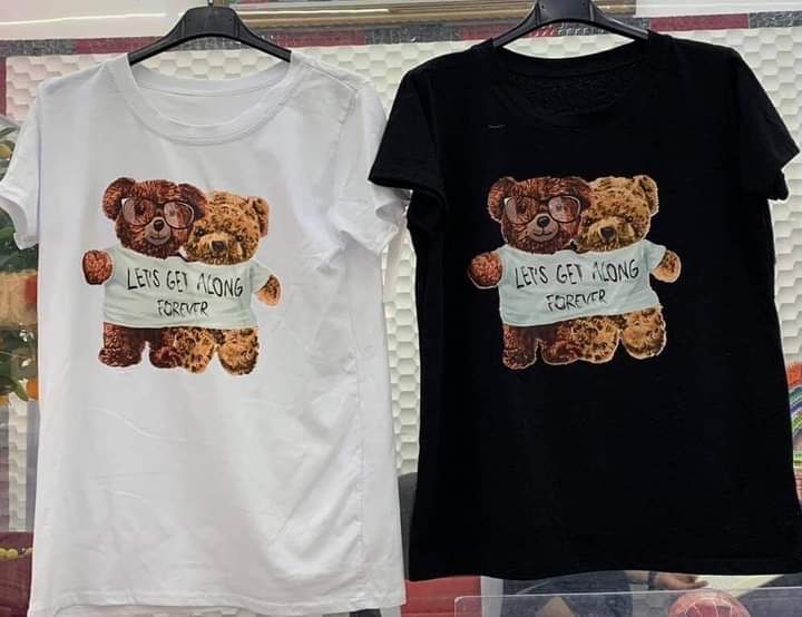 T-shirt print bear S-M - Image 4