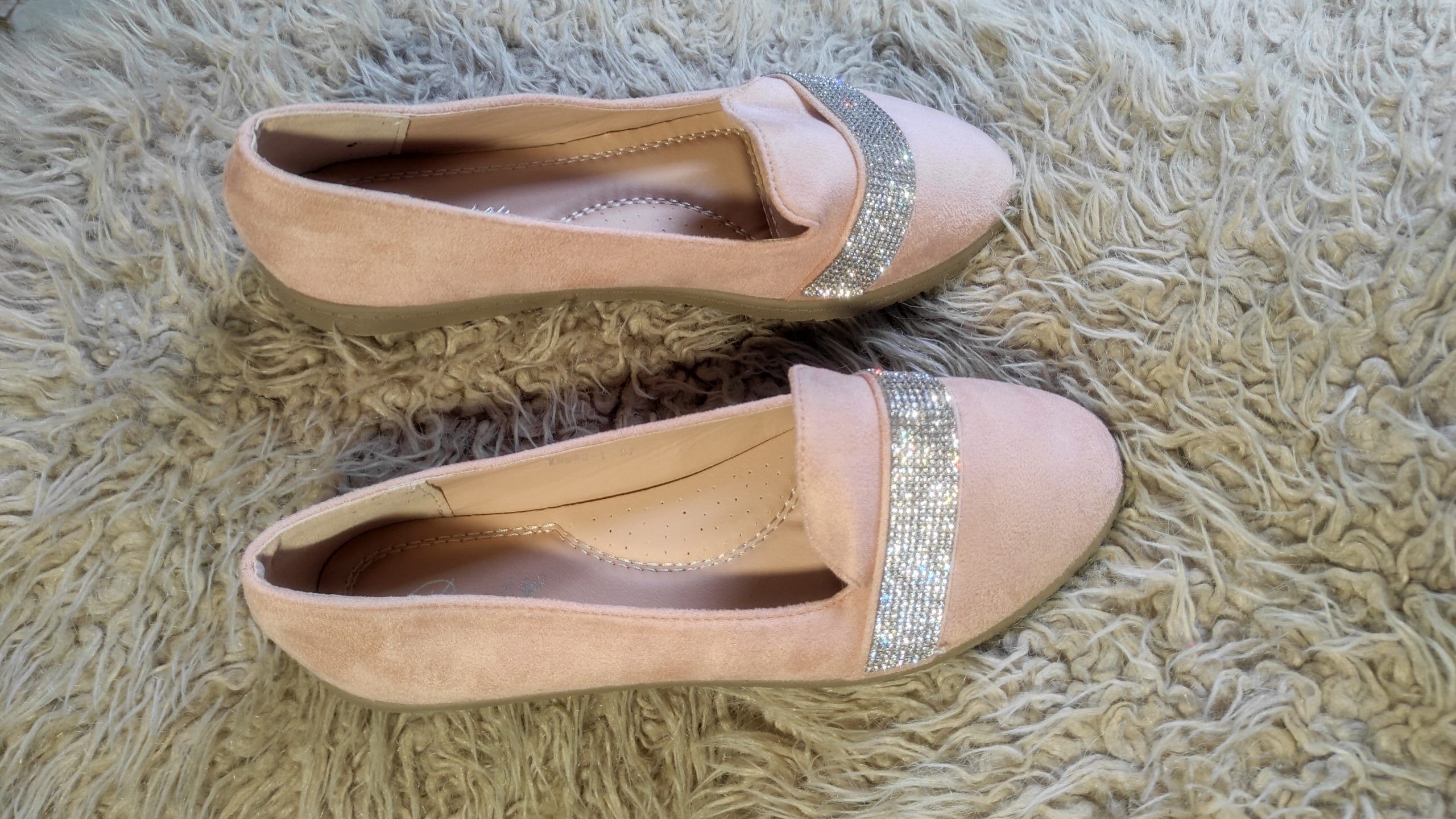 Pink Suedette Loafers 3-6 - Image 2