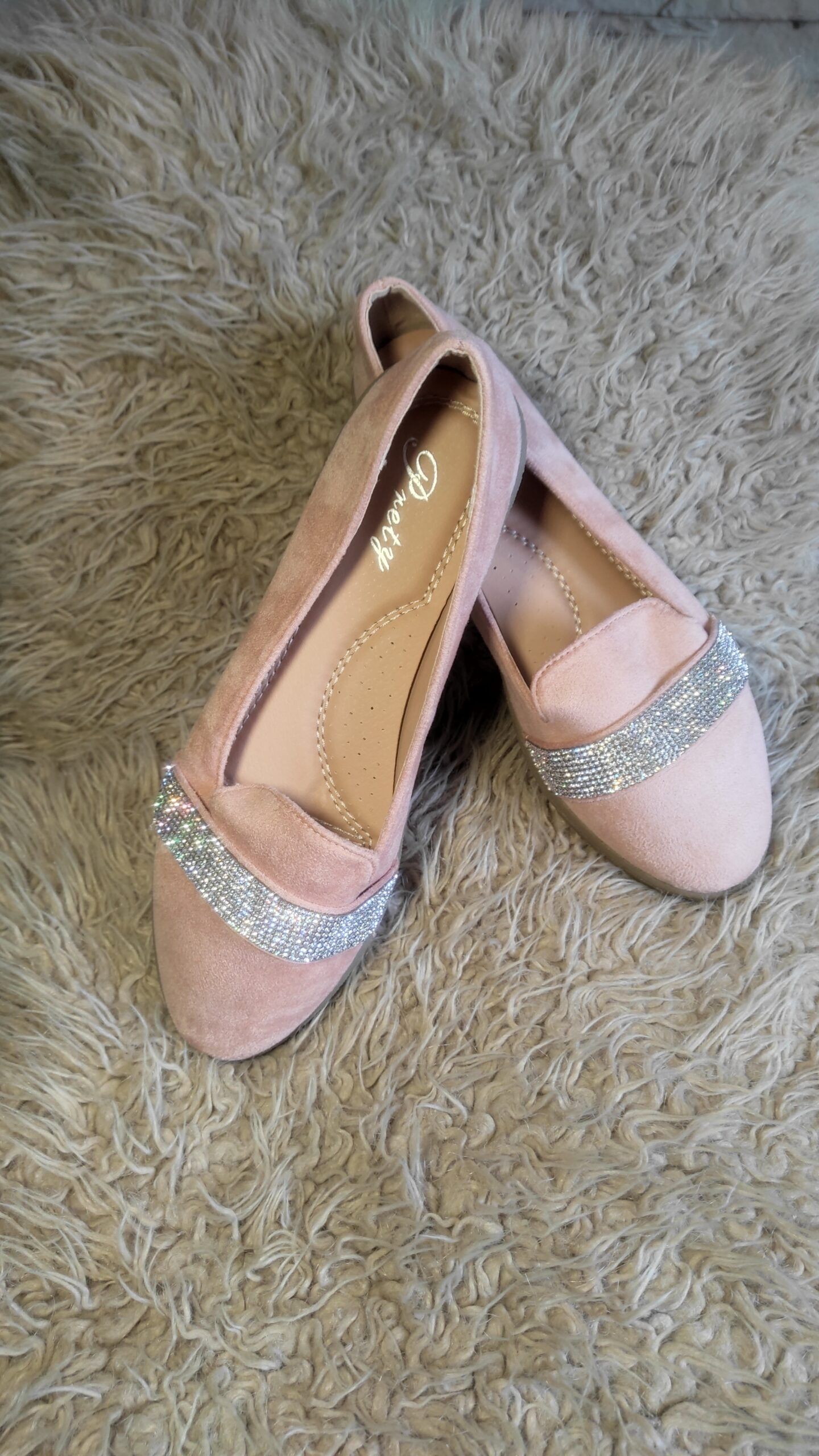 Pink Suedette Loafers 3-6