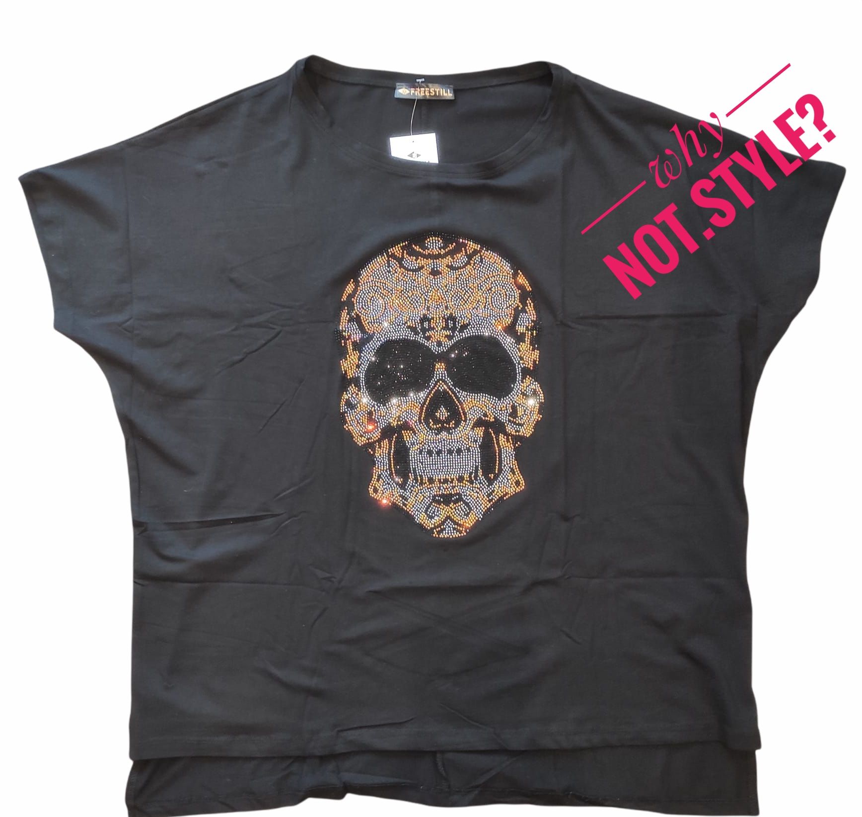 Blouse rhinestones with a skull 6-14 - Image 4