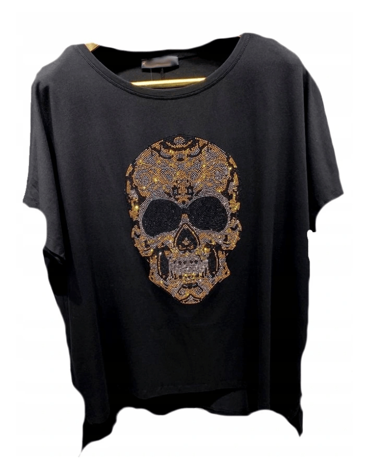 Blouse rhinestones with a skull 6-14 - Image 3
