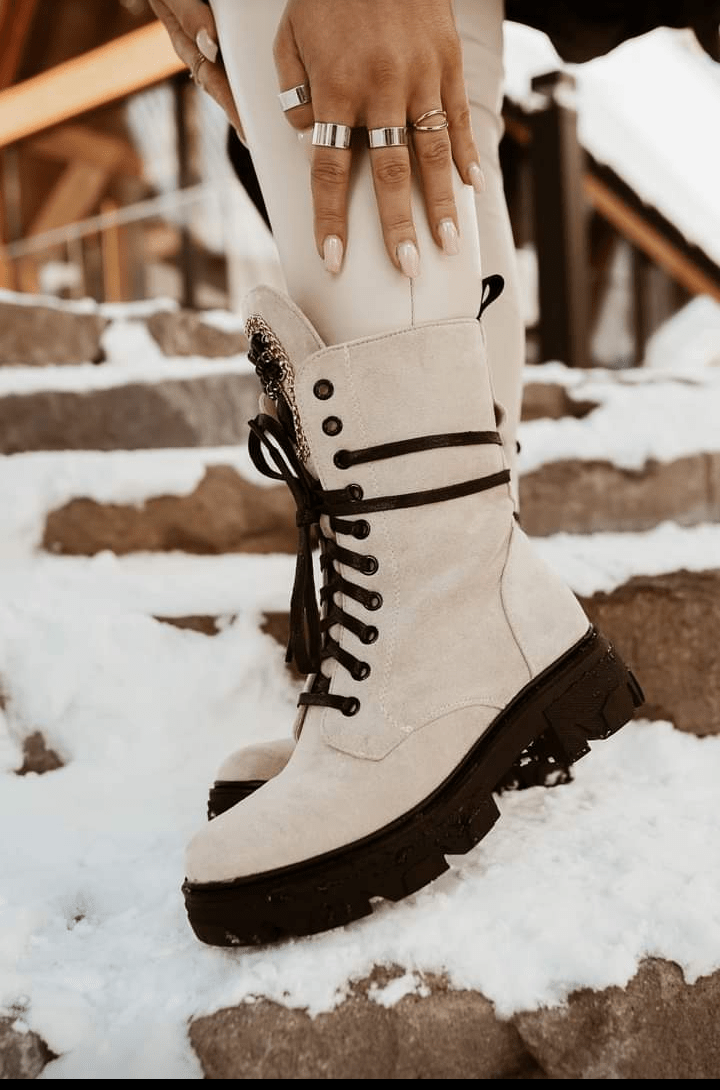 Ankle Beige boots 3-5 - Image 7