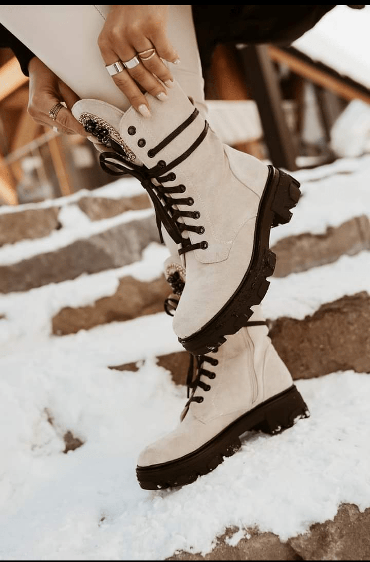 Ankle Beige boots 3-5 - Image 5