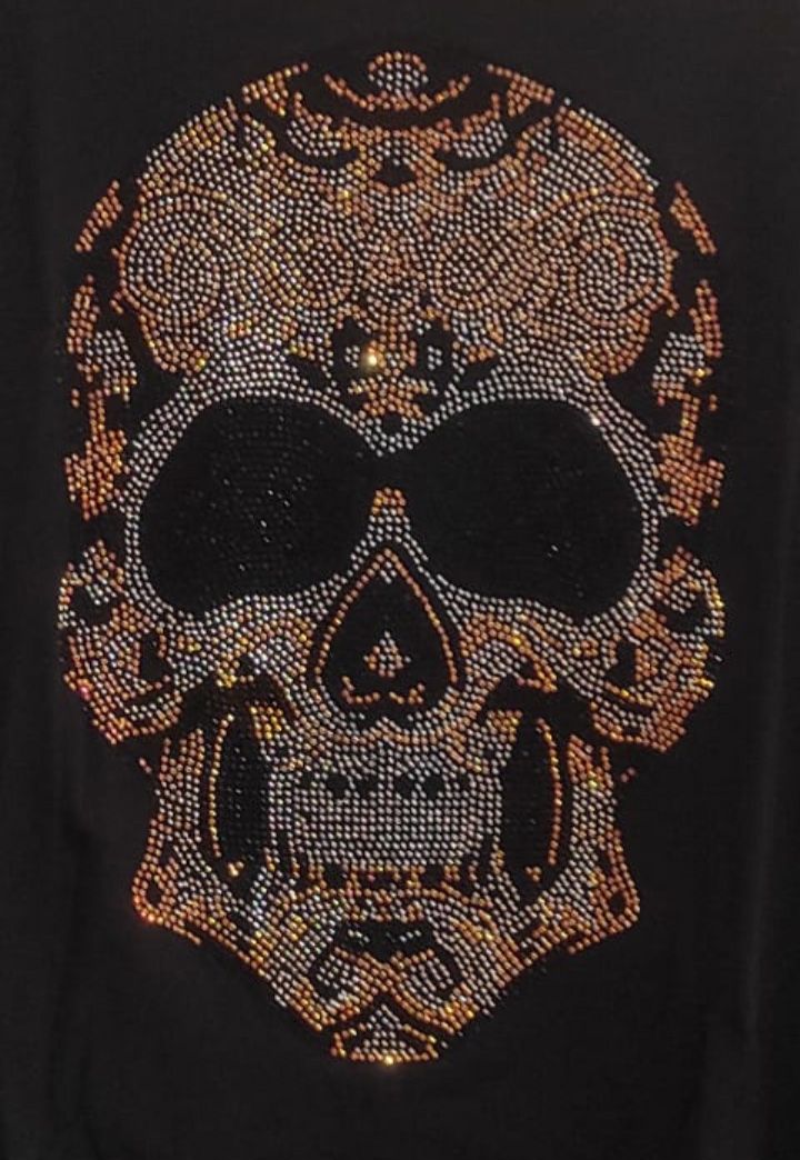 Blouse rhinestones with a skull 6-14 - Image 2