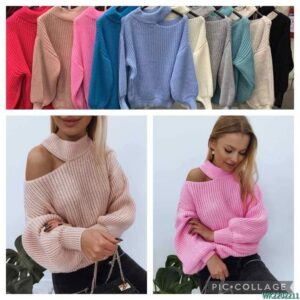 Sweater with chocker