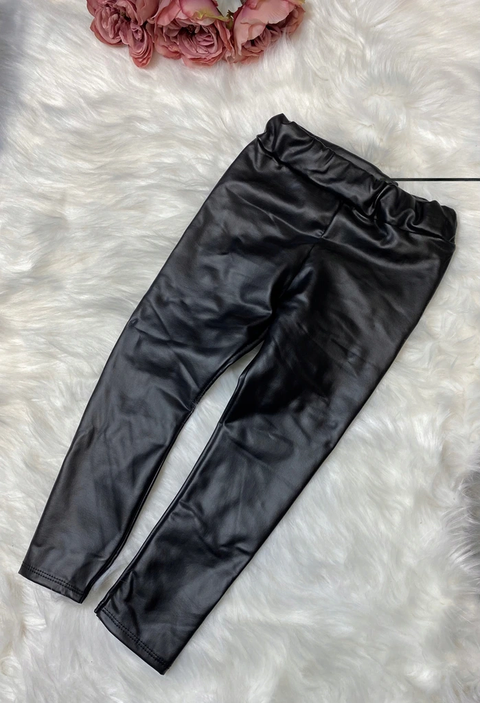 Kids faux leather leggins age 5-9 - Image 2