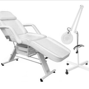 Beauty Bed With Drawers + Magnifier 5x 22w Led Lamp Tripod