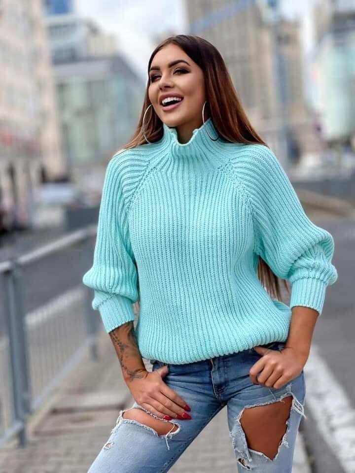 Women's turtleneck sweater XS-l - Image 6