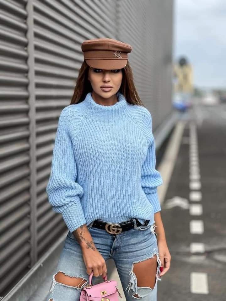 Women's turtleneck sweater XS-l - Image 4