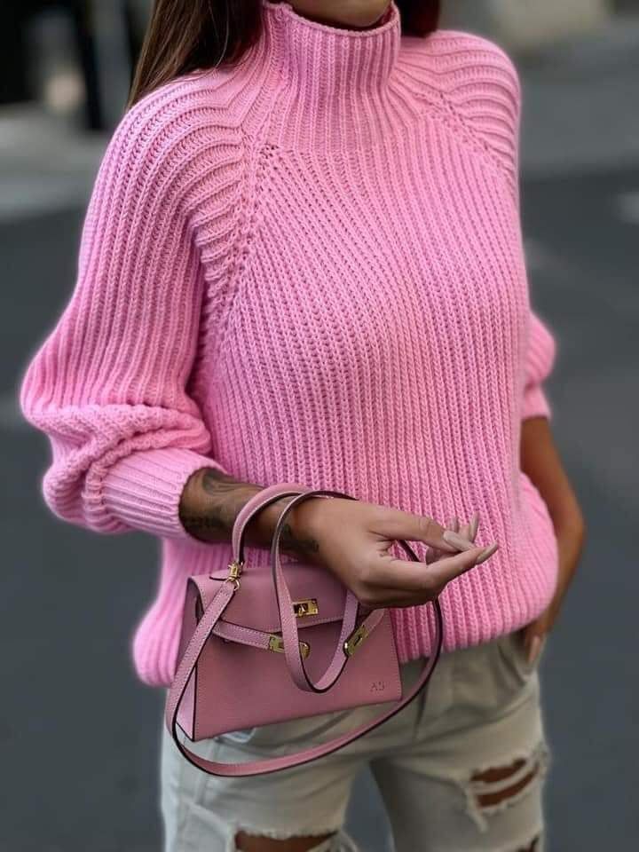 Women's turtleneck sweater XS-l - Image 3