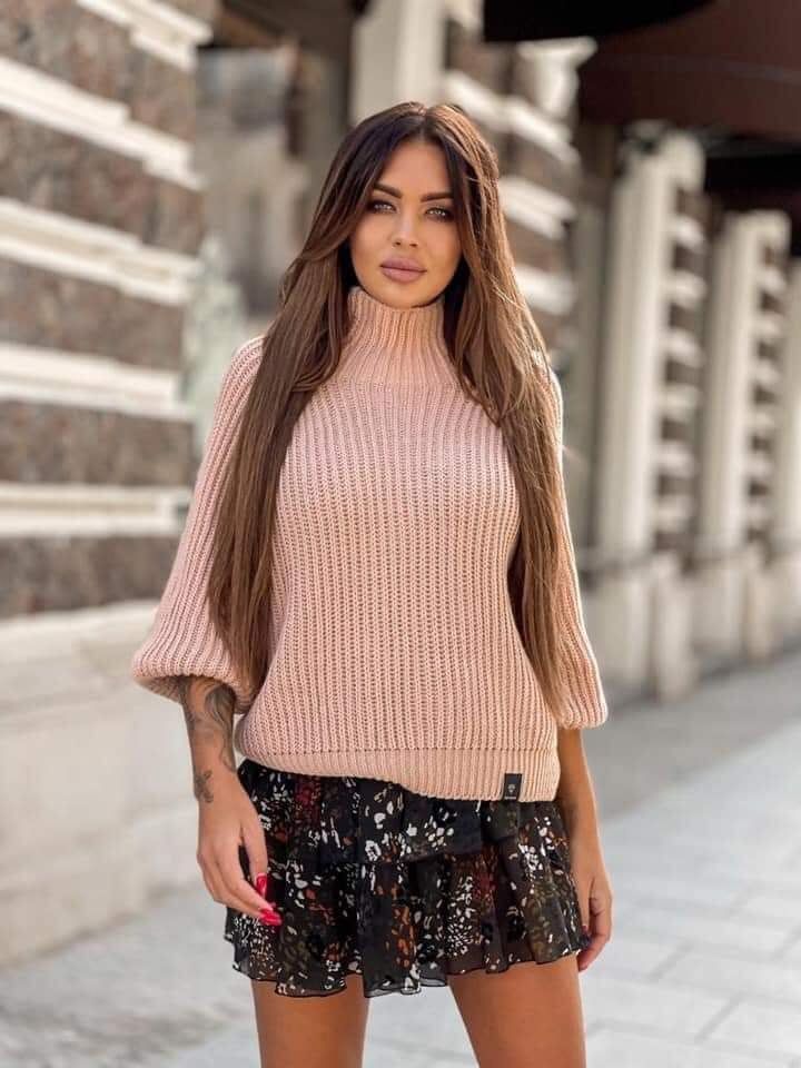 Women's turtleneck sweater XS-l - Image 8