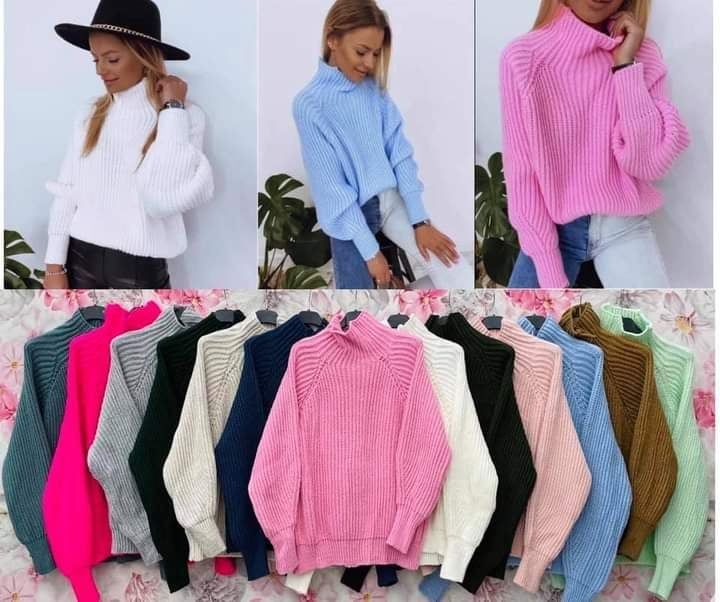 Women's turtleneck sweater XS-l - Image 9