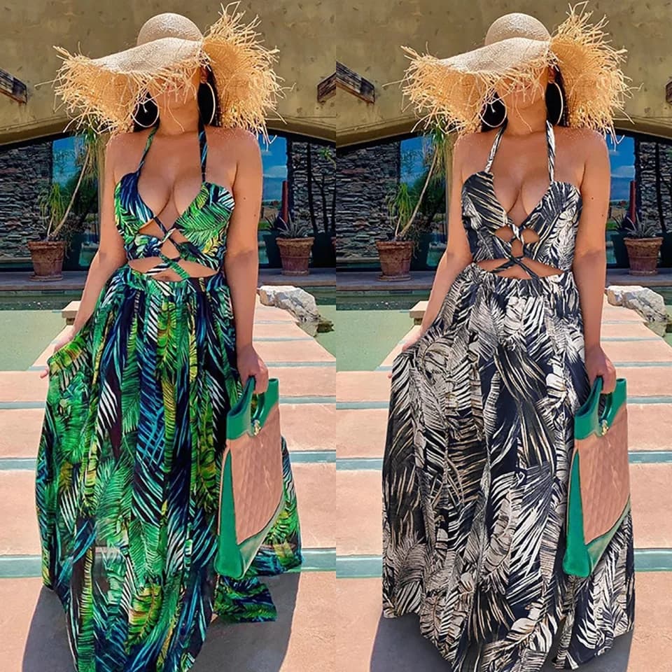 Holiday palm dress L-XXXL - Image 7