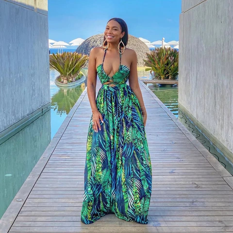 Holiday palm dress L-XXXL - Image 9