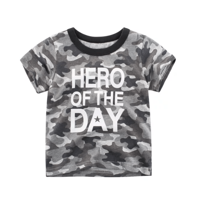 T-shirt camo age 4-6
