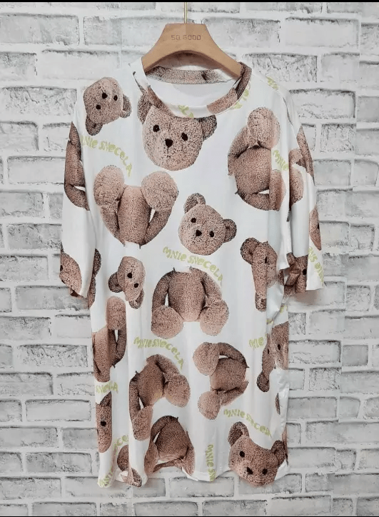 Plus size tunic Longer blouse teddy bears 6-14 - Image 2