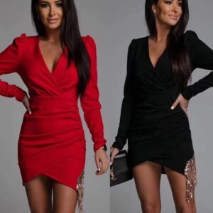 Black Dress With Long Sleeves XS-M