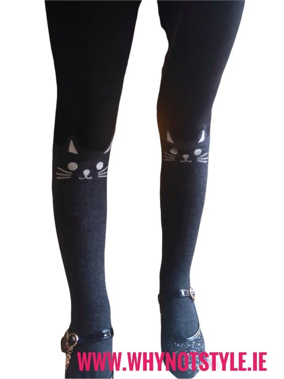 Kitten glitter tights - Image 2
