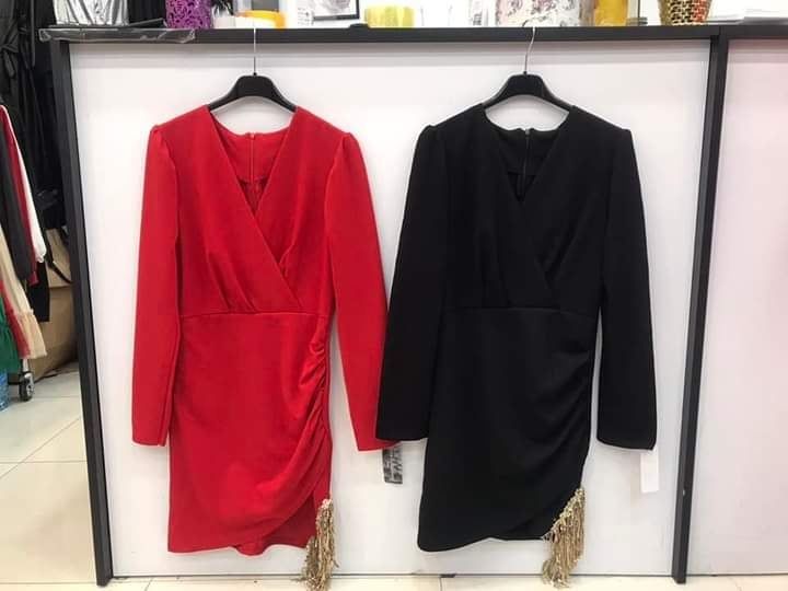 Black Dress With Long Sleeves XS-M - Image 4