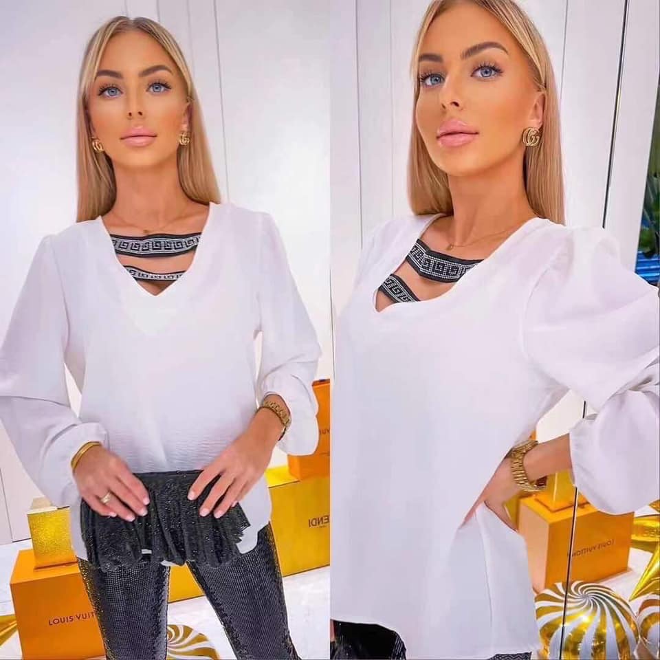 Blouse with stripes XS-M - Image 2
