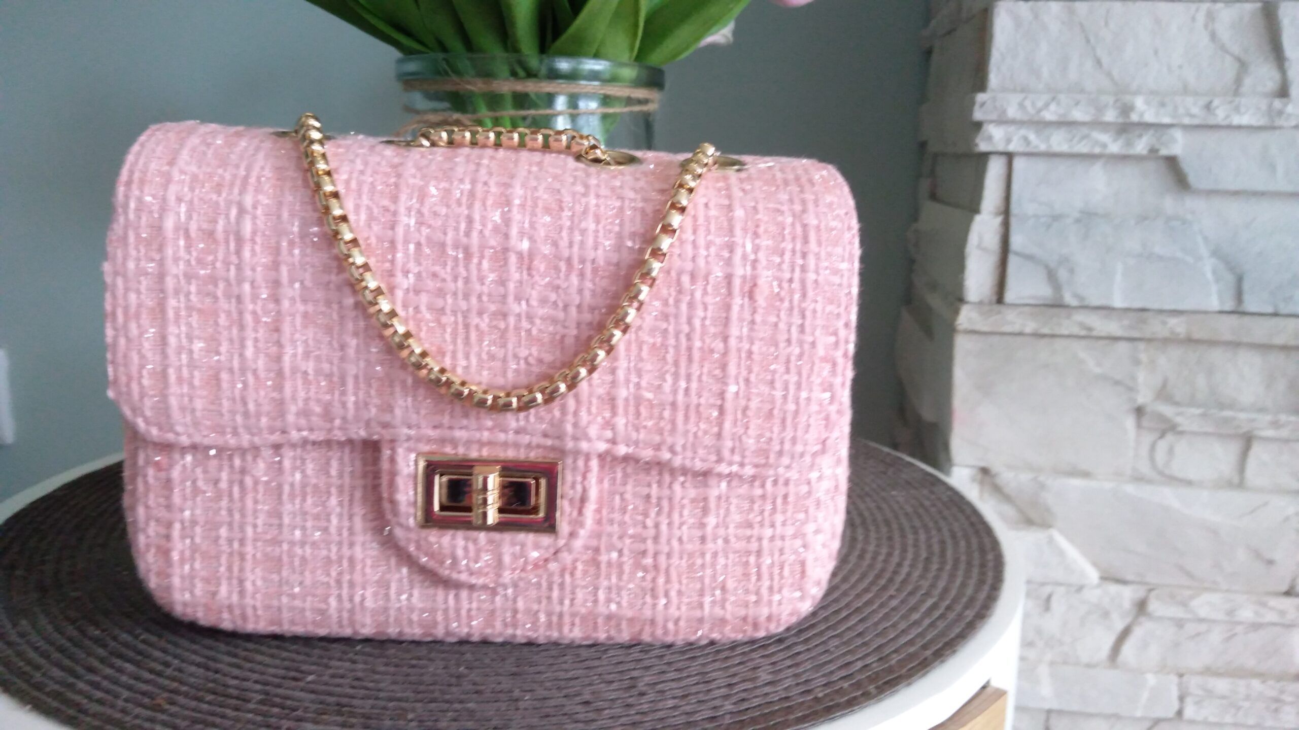 Elegant pink handbag - Image 7