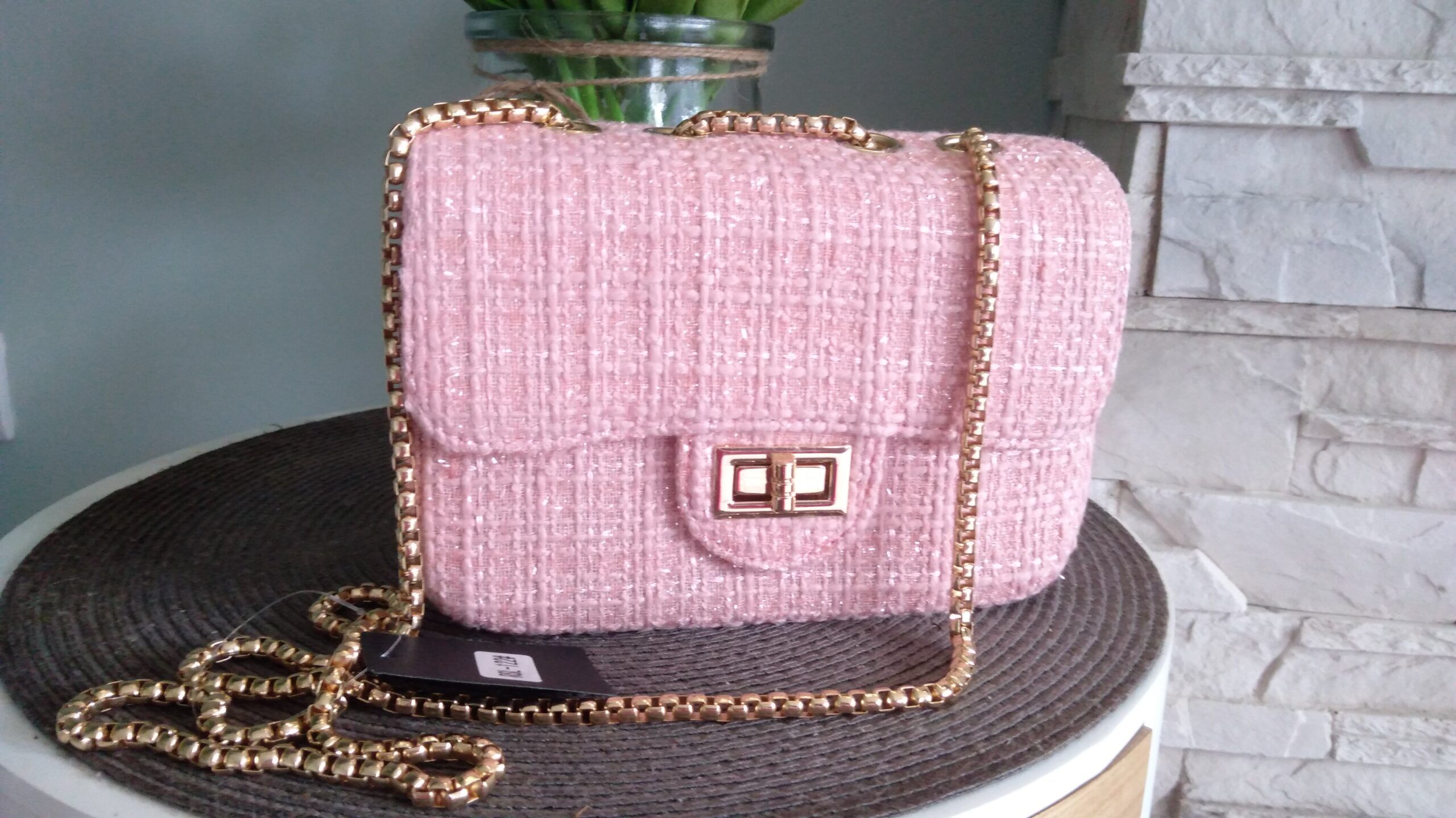 Elegant pink handbag - Image 6