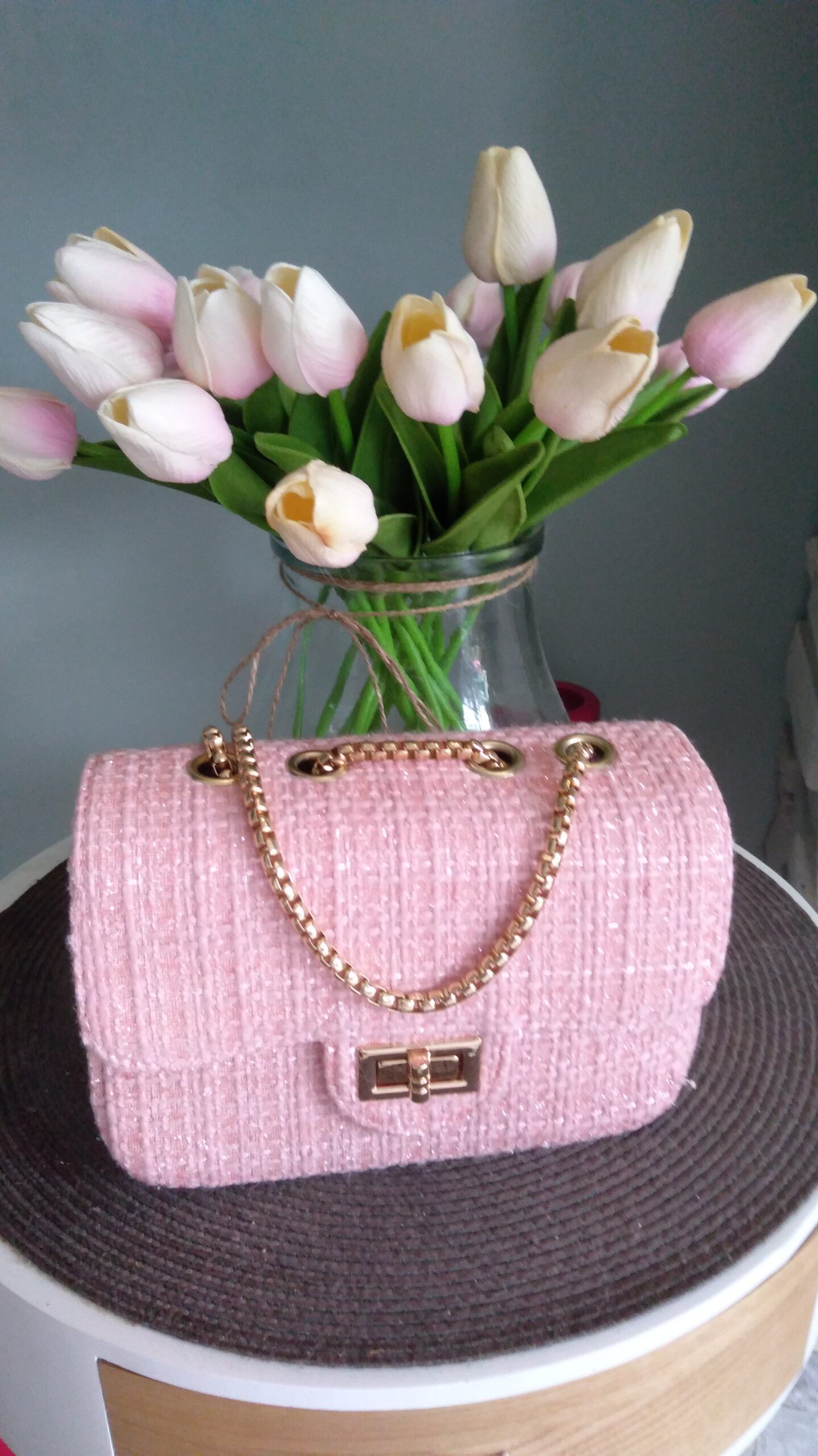 Elegant pink handbag - Image 4