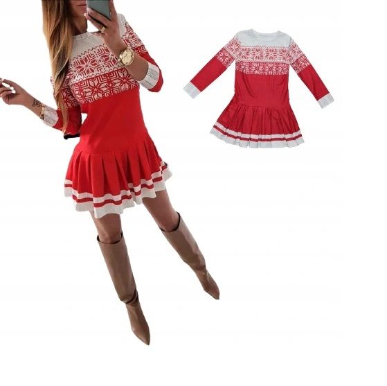 Red mini Christmas dress - Image 2