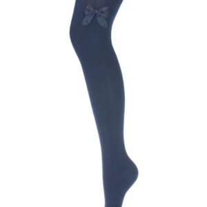 WOMEN'S cotton thigh highs with a BOW