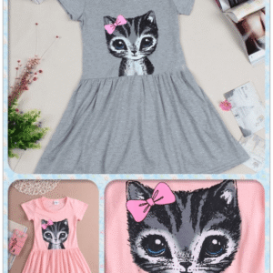 Dress with a kitty