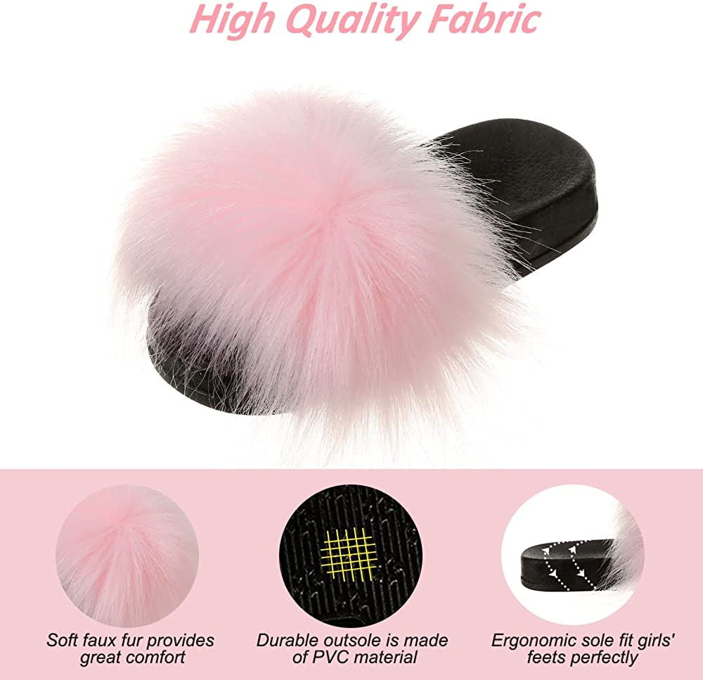 SOFT SLIPPERS WITH FUR PINK 3-6 - Image 4