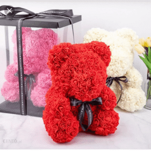 Rose bear 25 cm free packaging