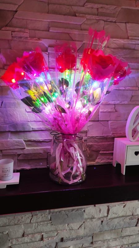 ROSE LED GLOW FOR 50CM RED - Image 5
