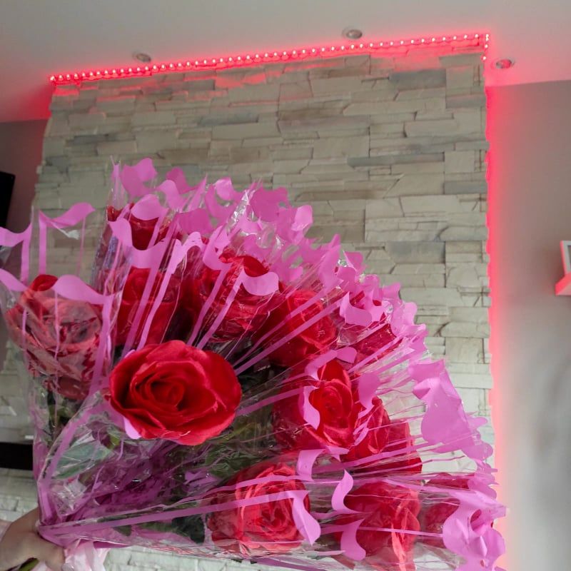 ROSE LED GLOW FOR 50CM RED - Image 2