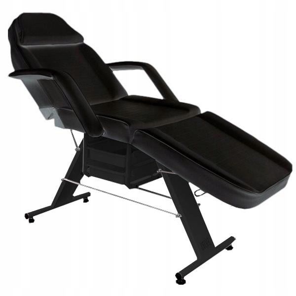Beauty Bed With Drawers plus trolley/shelf black - Image 3