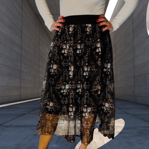 New skirt with elastic and tulle XS-L - Image 3