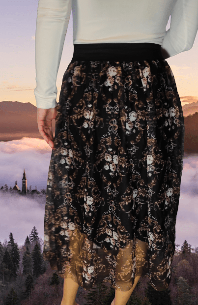 New skirt with elastic and tulle XS-L - Image 2