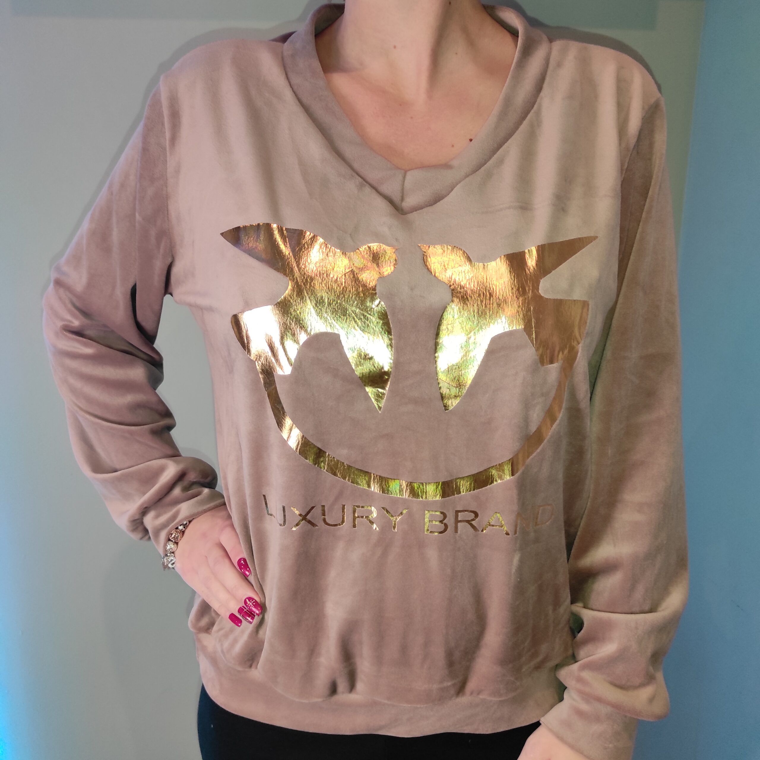 Velor sweatshirt XS-M - Image 3
