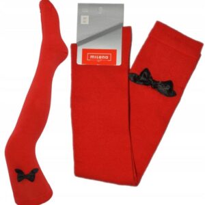 Classic Red Bow Over Knee Socks