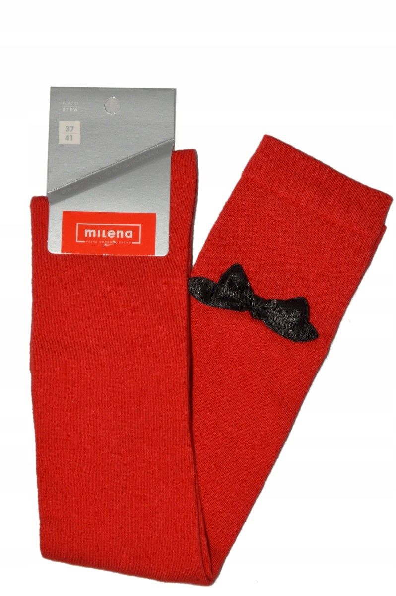 Classic Red Bow Over Knee Socks - Image 3