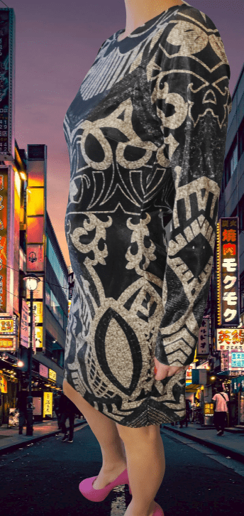 Patterned dress women xs-m - Image 2